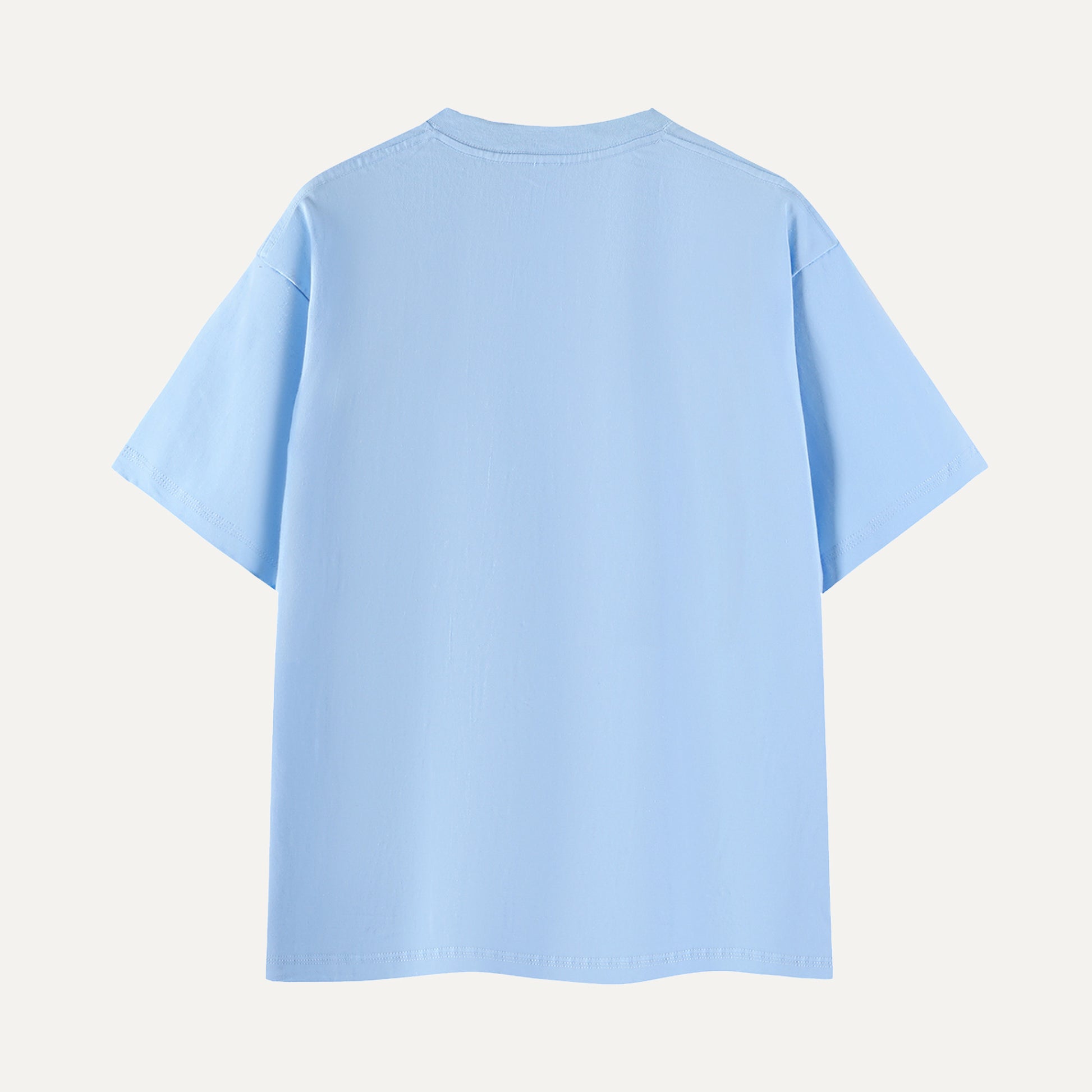 Light blue t-shirt on a white background