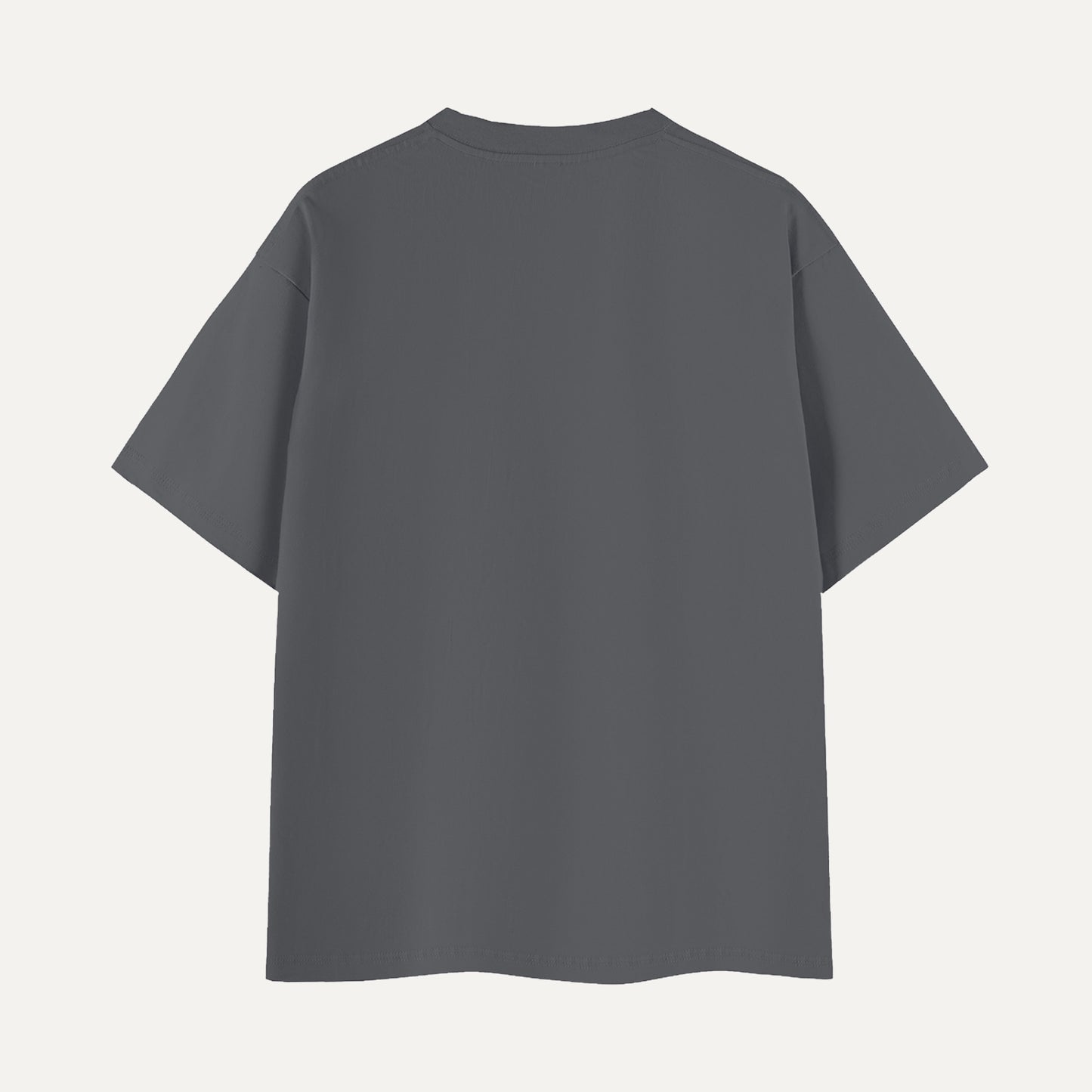 Gray t-shirt on a light gray background