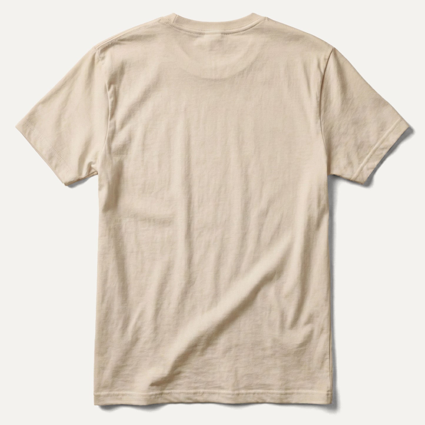 Beige t-shirt on a white background