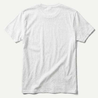White t-shirt on a light gray background