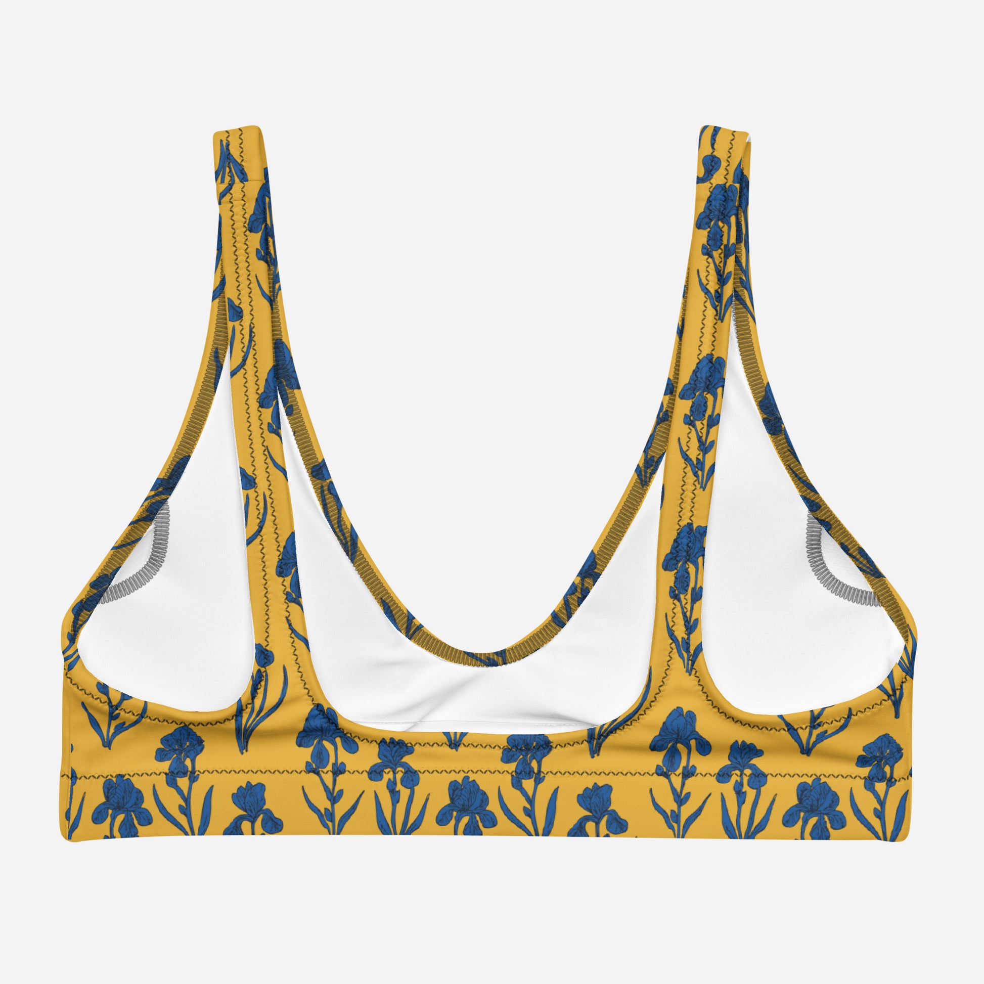 Sunlit Irises - Recycled Padded Bikini top