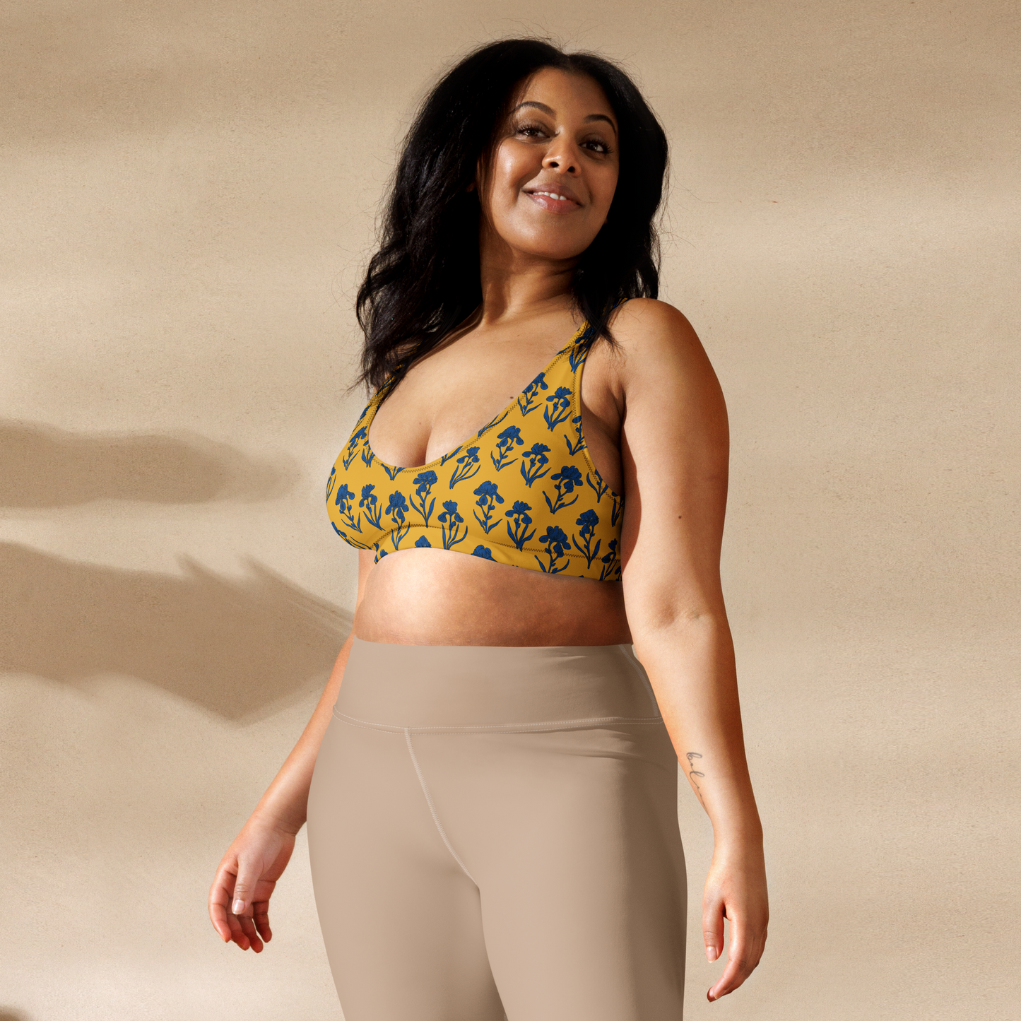 Sunlit Irises - Recycled Padded Bikini top