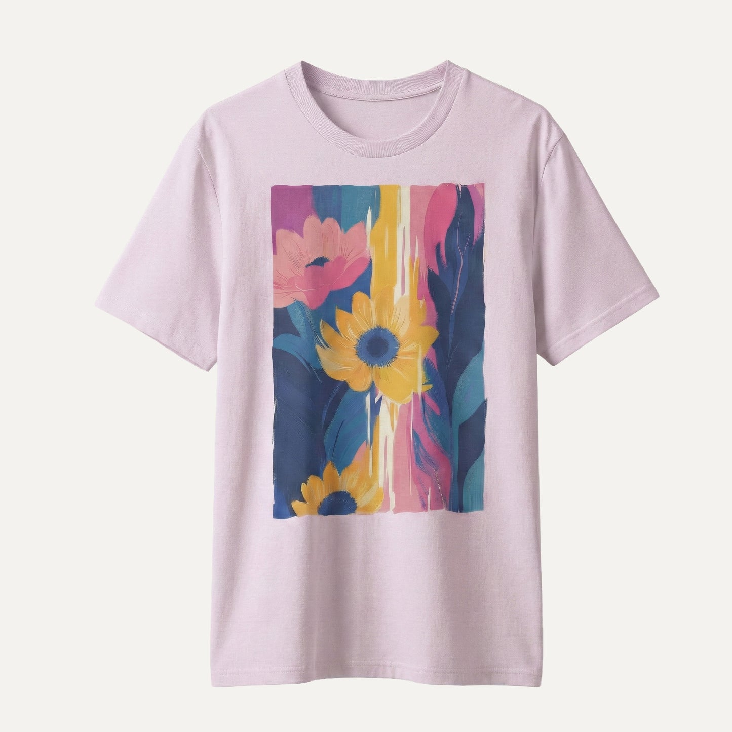 Midnight Bloom – Sunflowers Art Organic T-Shirt