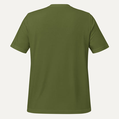 Green t-shirt on a white background