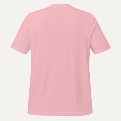 Pink t-shirt on a light gray background