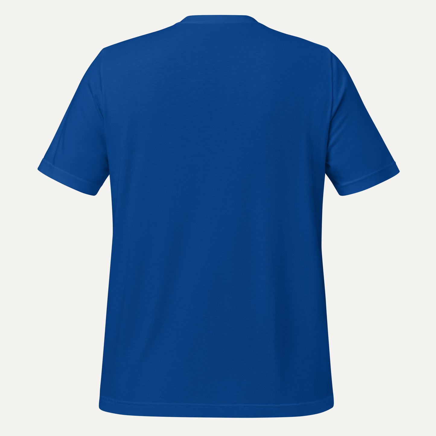 Blue t-shirt on a white background