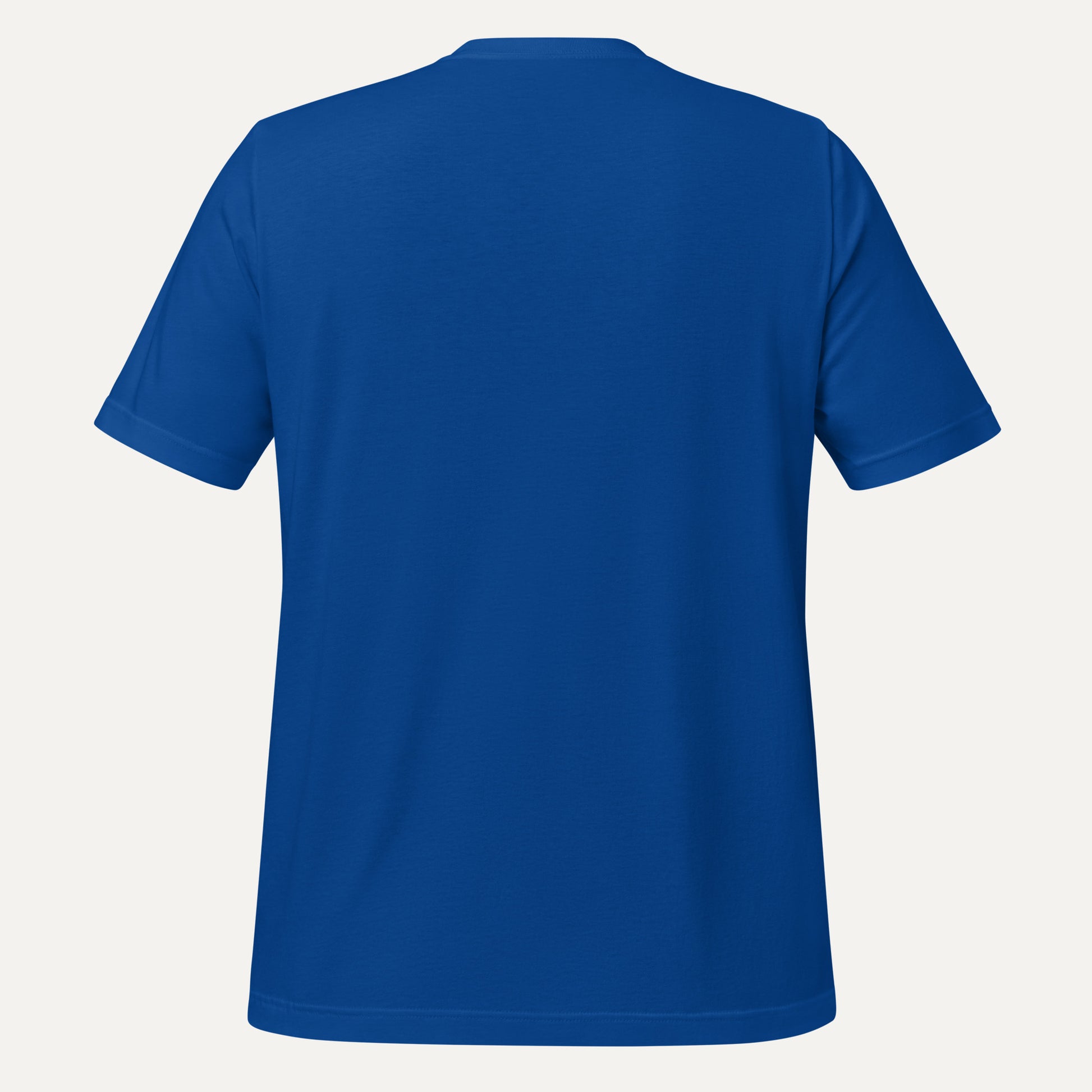 Blue t-shirt on a white background
